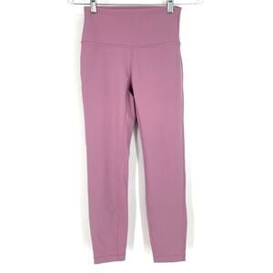 Lululemon Wunder Under HR Tight 25" Full On Luxtreme Magenta Glow Size 4